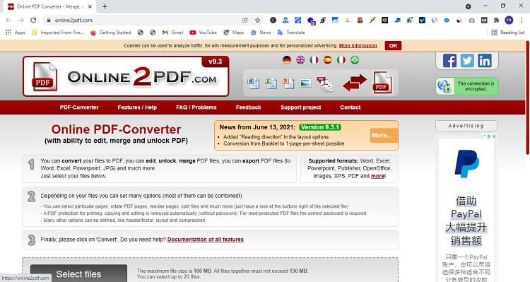 استفاده از سایت های آنلاین جهت تبدیل فایل PDF به Word